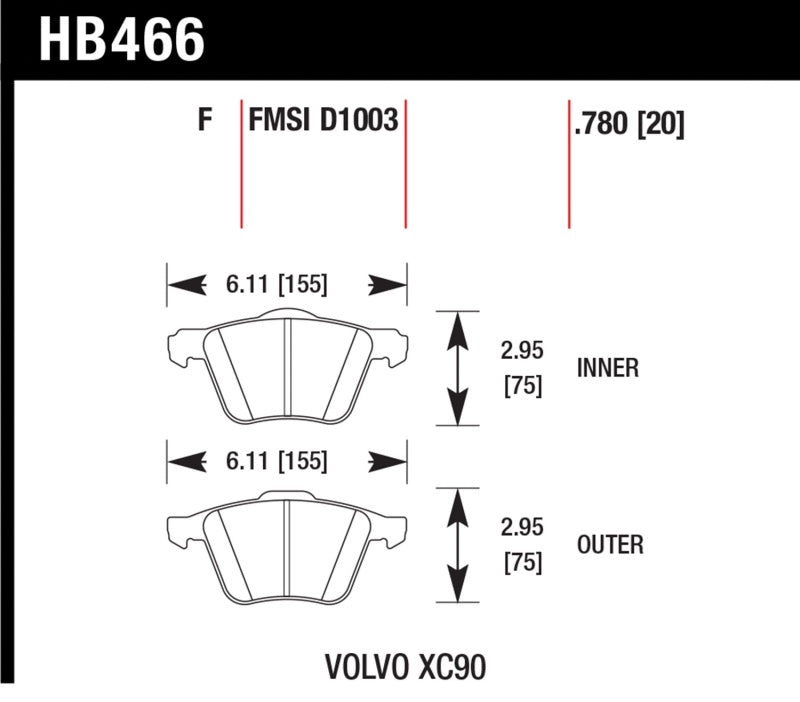 Hawk LTS Street Brake Pads - eliteracefab.com