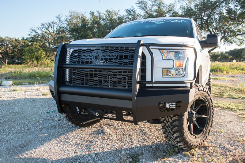 Road Armor 15-17 Ford F-150 Vaquero Front Bumper Full Guard - Tex Blk Road Armor