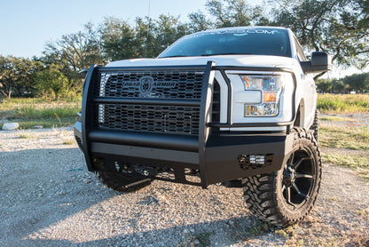 Road Armor 15-17 Ford F-150 Vaquero Front Bumper Full Guard - Tex Blk Road Armor