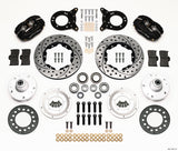 Wilwood Forged Dynalite Front Kit 11.00in Drilled 1965-1969 Mustang Disc & Drum Spindle