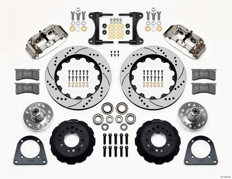 Wilwood Narrow Superlite 6R Front Hub Kit 14.00in Drill Pol TCI-IFS 71-78 (Pinto Based) Wilwood