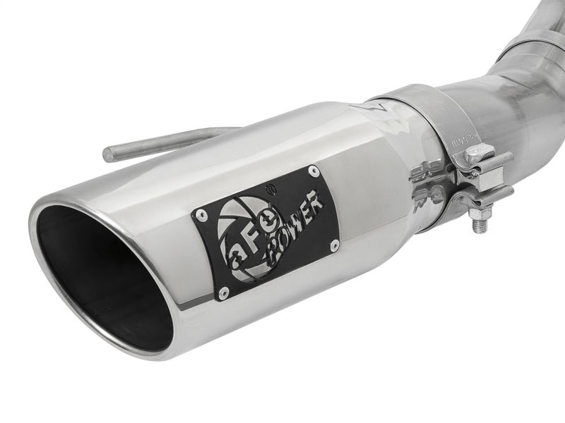 aFe MACHForce-XP 3in to 3-1/2in 304 SS Cat-Back Exhaust w/Polished Tips 17-18 Ford F-150 Raptor 3.5L aFe