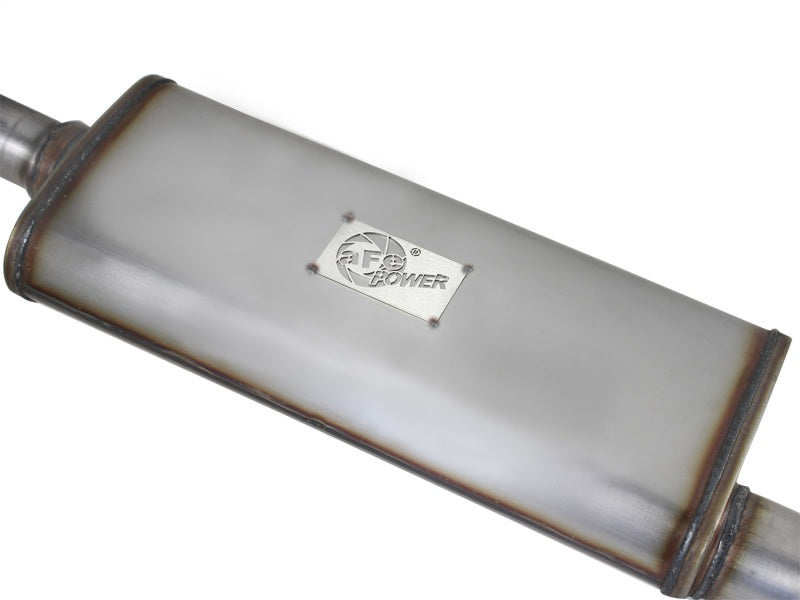 aFe MACHForce XP Exhaust Cat-Back 3in SS-409 Hi-Tuck inRBin 12-14 Jeep Wrangler Unlimited V6 4Dr aFe