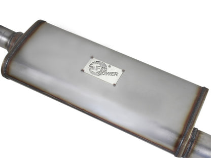 aFe MACHForce XP Exhaust Cat-Back 3in SS-409 Hi-Tuck inRBin 12-14 Jeep Wrangler Unlimited V6 4Dr aFe