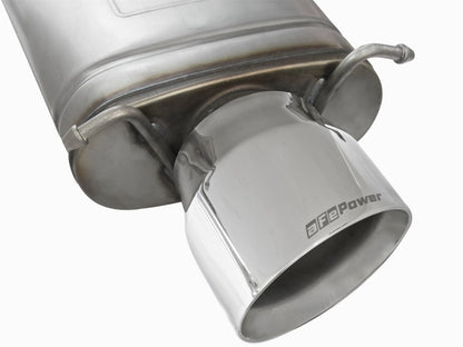 aFe Mach Force-Xp 3in CB Stainless Steel Dual Exhaust System w/Polished Tips 09-15 Cadillac CTS-V aFe