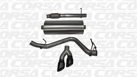 Corsa 14 GMC Sierra/Chevy Silv 1500 Reg. Cab/Long Bed 5.3L V8 Black Sport Single Side CB Exhaust CORSA Performance