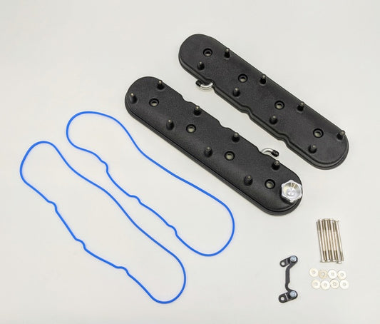 Granatelli 1996-2022 GM LS Black Valve Cover - Part 640367