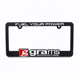 Grams License Plate - Fuel Your Power