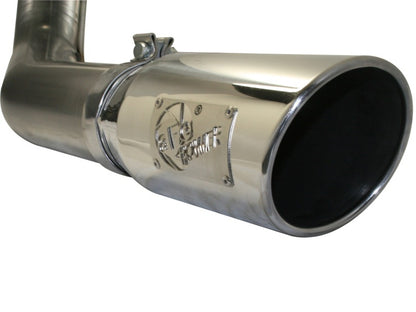 aFe MACHForce XP Exhaust Cat-Back SS-409 4in Polished Tip 11-12 Ford F-150 EcoBoost V6-3.5L (tt) aFe