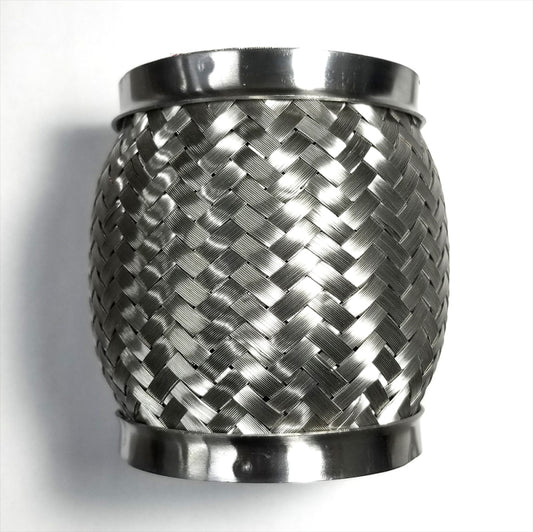Stainless Bros 2.50in x 6in OAL 304SS Flex Joint w/ Interlock Liner - eliteracefab.com
