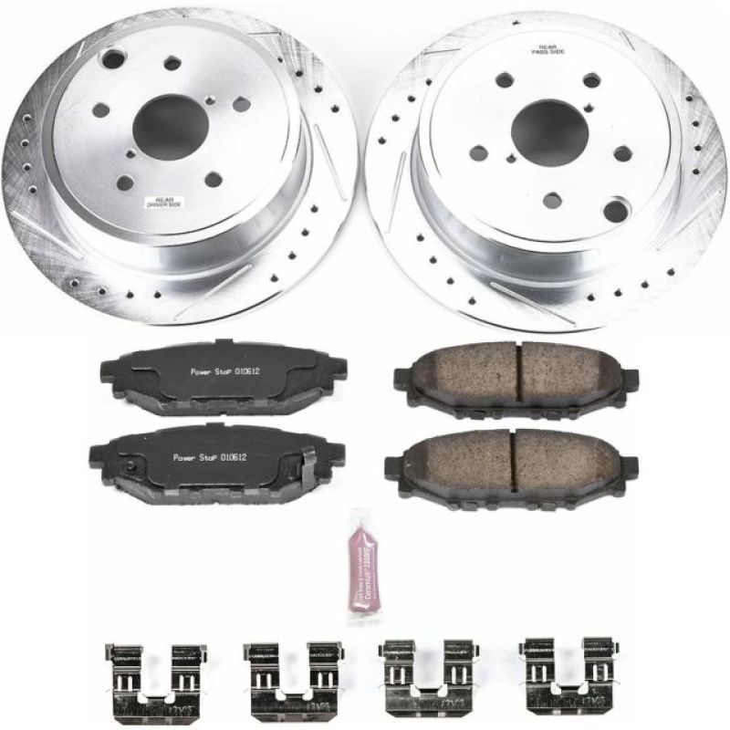 Power Stop 15-19 Subaru WRX Rear Z23 Evolution Sport Brake Kit - eliteracefab.com