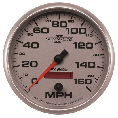 Autometer Ultra-Lite II 5 Inch 160 MPH FSE Programmable Speedometer 4989