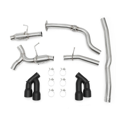 Mishimoto 2016+ Chevrolet Camaro 2.0T Quad Black Tip Cat-Back Exhaust - eliteracefab.com