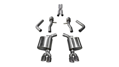 Corsa 17-18 Dodge Challenger 5.7L V8 Sport Cat-Back Dual Rear Exit w/3.5in Polished Tips CORSA Performance
