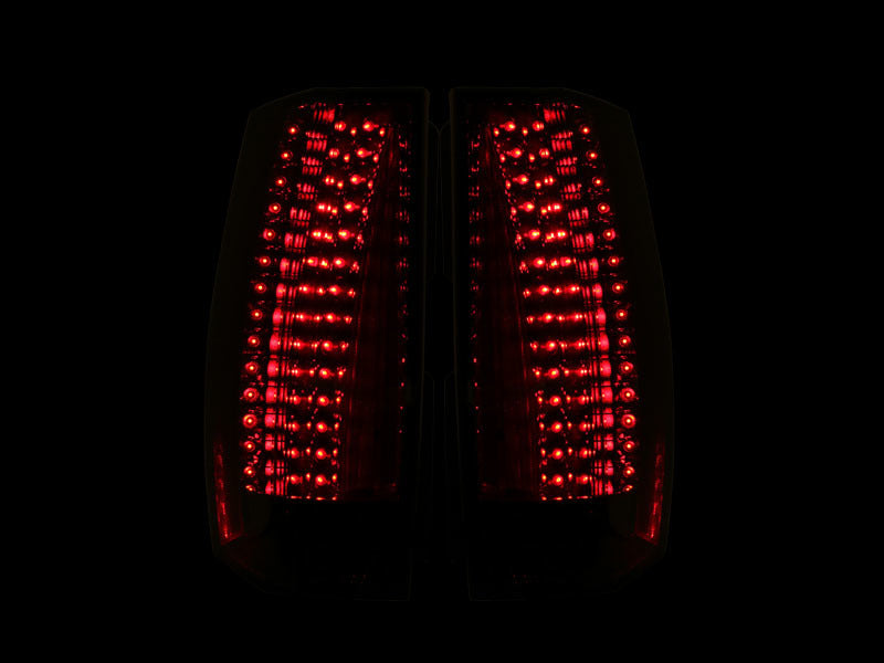 ANZO 2007-2014 Chevrolet Suburban LED Taillights Red/Clear - Escalade Look ANZO