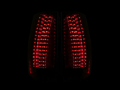 ANZO 2007-2014 Chevrolet Suburban LED Taillights Red/Clear - Escalade Look ANZO