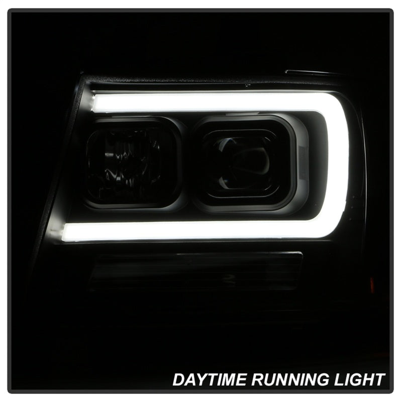 Spyder 07-14 Chevy Suburban/1500/2500/Tahoe V2 Projector Headlights All Blk PRO-YD-CSUB07V2-DRL-BKV2 - eliteracefab.com