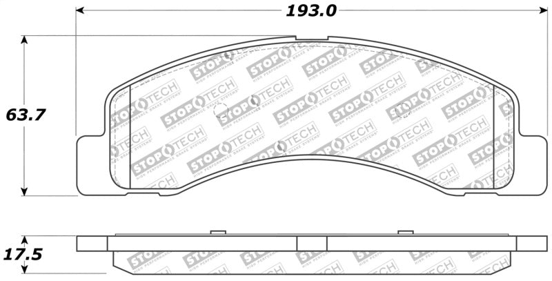 STOPTECH PERFORMANCE BRAKE PADS, 309.07560 - eliteracefab.com