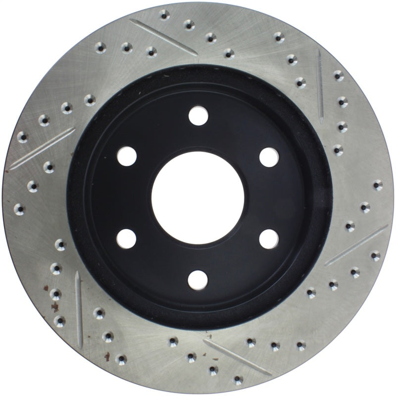 StopTech 99-06 GMC Sierra (2dr) Front Right Slotted & Drilled Rotor Stoptech