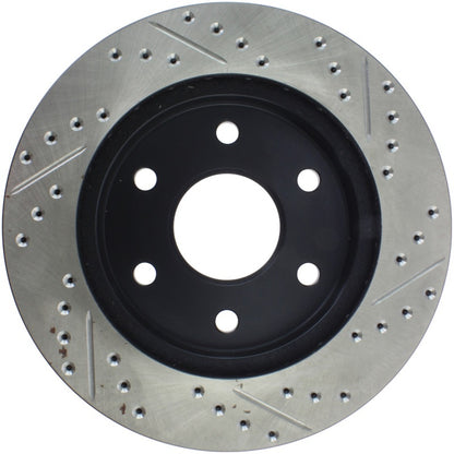 StopTech 99-06 GMC Sierra (2dr) Front Right Slotted & Drilled Rotor Stoptech