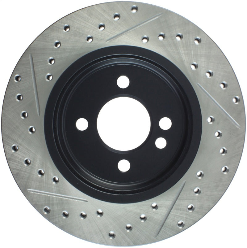 StopTech 02-07 Mini Cooper/Cooper S Slotted & Drilled Left Front Rotor Stoptech