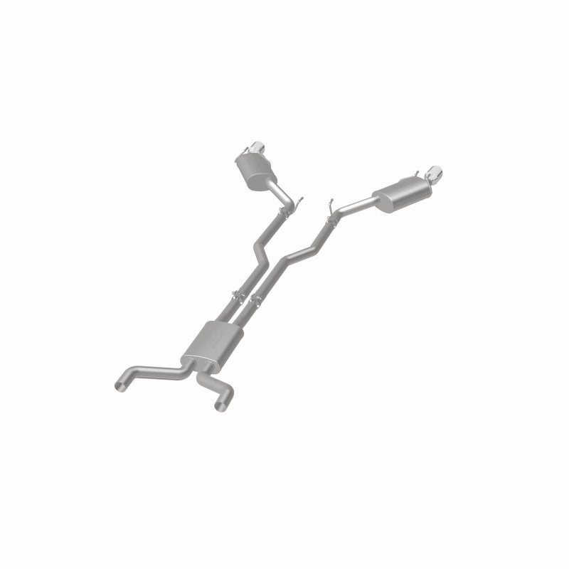 MagnaFlow Cat-Back Stainless Dual Split Rear Exit 4in Polished Tips 11-15 Chevy Camaro 3.6L V6 Magnaflow
