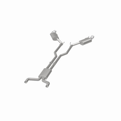 MagnaFlow Cat-Back Stainless Dual Split Rear Exit 4in Polished Tips 11-15 Chevy Camaro 3.6L V6 Magnaflow