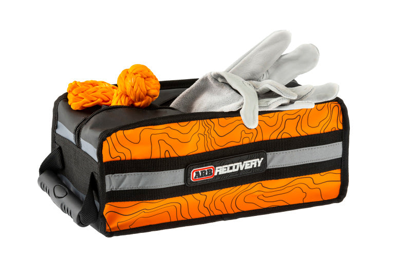 ARB Micro Recovery Bag Orange/Black Topographic Styling PVC Material - eliteracefab.com