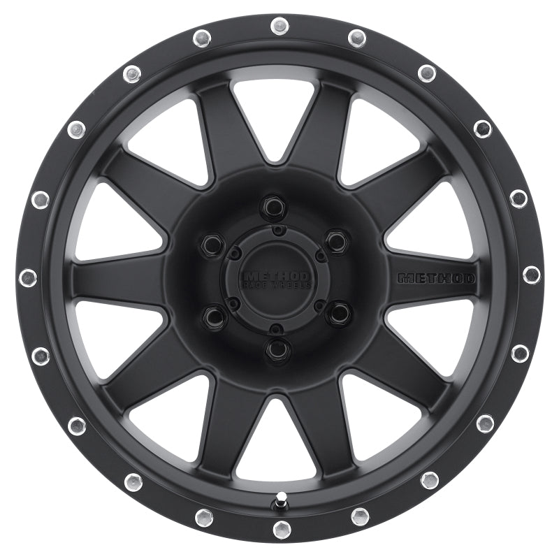 Method MR301 The Standard 16x7 0mm Offset 6x5.5 108mm CB Matte Black Wheel - eliteracefab.com