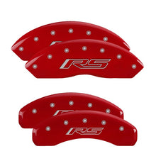 Load image into Gallery viewer, MGP 4 Caliper Covers Engraved Front &amp; Rear MGP Red finish silver ch MGP