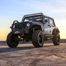 Load image into Gallery viewer, Westin/Snyper 07-17 Jeep Wrangler Unlimited Triple Tube Rock Rail Steps - Textured Black - eliteracefab.com