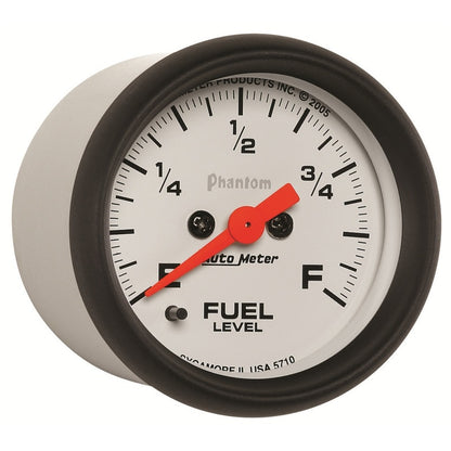 Autometer Phantom 52mm Full Sweep Electronic Fuel Level Programmable Empty-Full Range 5710