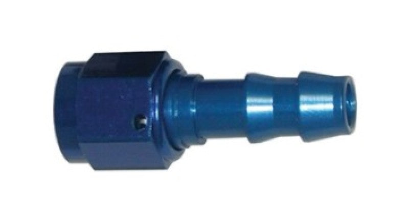 Wilwood Fitting Straight -6 Swivel to 3/8 Hose Barb Aluminum Wilwood
