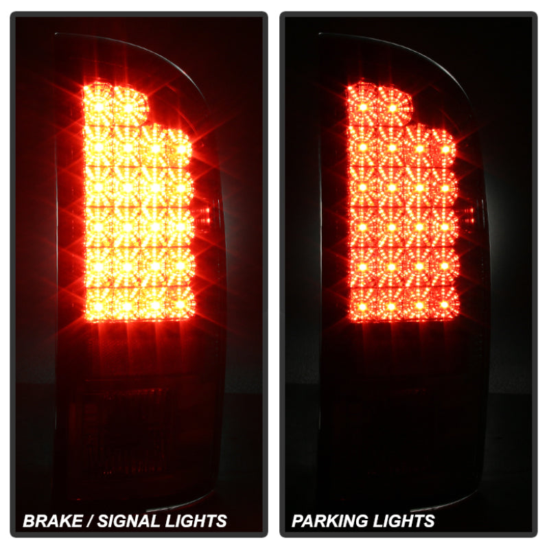 Spyder Dodge Ram 07-08 1500/Ram 07-09 2500/3500 LED Tail Lights Smoke ALT-YD-DRAM06-LED-SM - eliteracefab.com