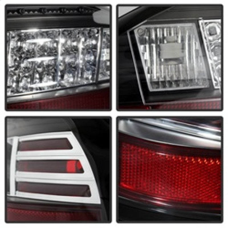 Spyder Pontiac Grand Prix 97-03 LED Tail Lights Black ALT-YD-PGP97-LED-BK - eliteracefab.com