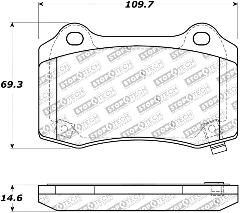 StopTech Street Touring 10+ Camaro Rear Brake Pads - eliteracefab.com