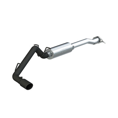 MBRP 17+ Chevrolet Colorado 2.5L/3.6L 3in Cat Back Single Side Exit w/ 4in Tip - Back Coated - eliteracefab.com