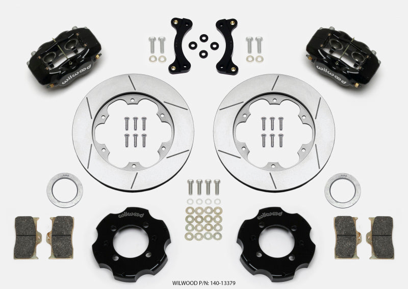 Wilwood Forged Dynalite Front Hat Kit 11.00in GT Rotor 95-05 Miata - eliteracefab.com