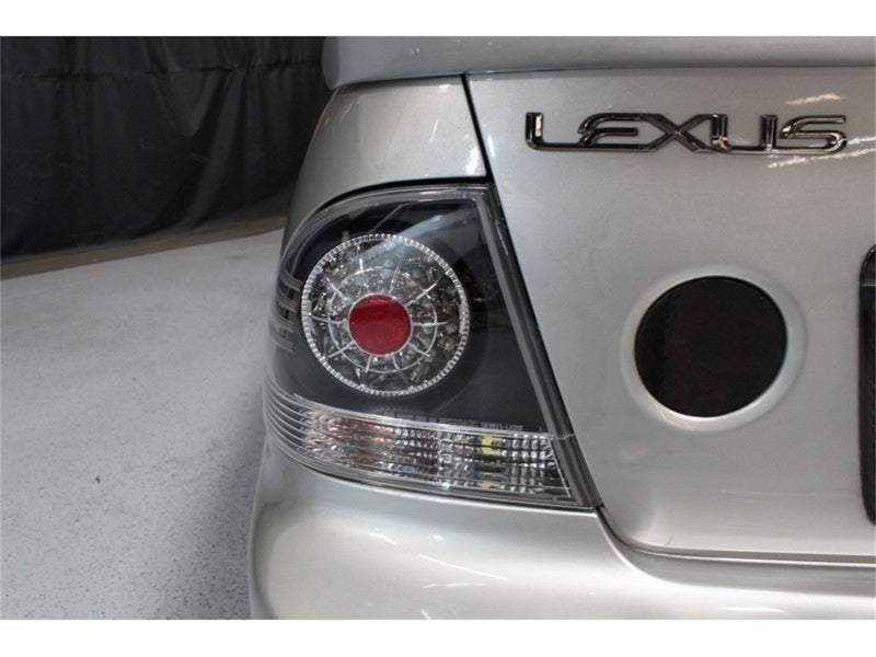 Spyder Lexus IS 300 01-05 LED Tail Lights Black ALT-YD-LIS300-LED-BK - eliteracefab.com
