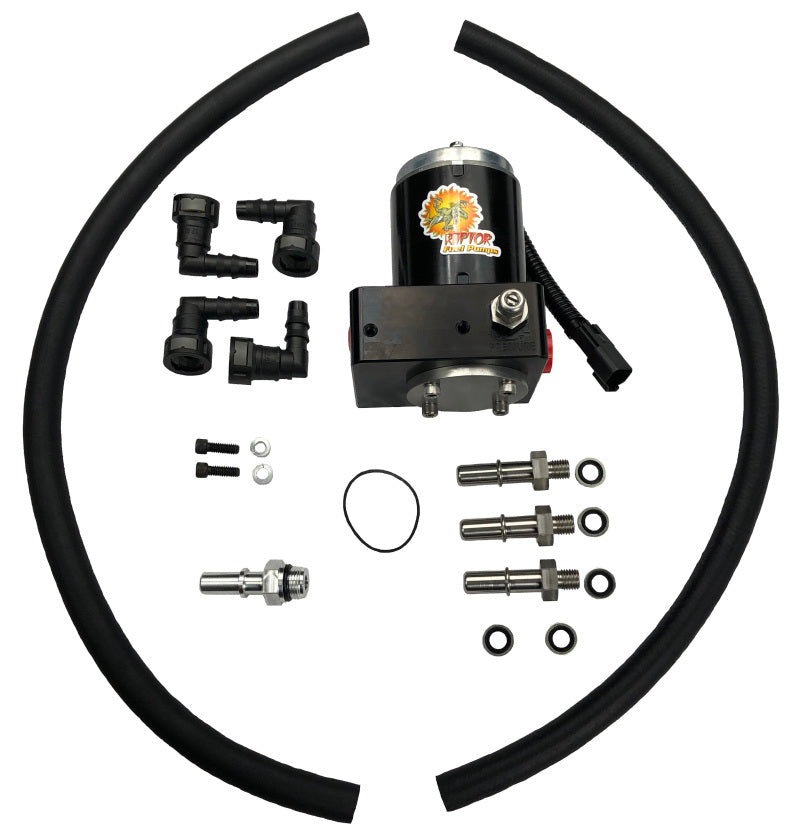 PureFlow Raptor 1998.5-2002 Dodge Cummins FRRP-150 Factory Replacement Fuel Pump w/ Big Line Kit - eliteracefab.com