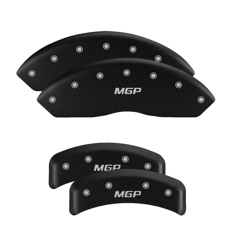 MGP 4 Caliper Covers Engraved Front & Rear MGP Red finish silver ch MGP