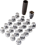 Rays M12x1.25 5 holes 16pcs nut, 4pcs Lock nut, 1 adapter & 1 lock nut key - Chrome