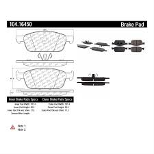 POSIQUIET 13 FORD ESCAPE 1.6L 4WD/2.0L DELUXE PLUS FRONT BRAKE BRAKE PADS, 104.16450 - eliteracefab.com