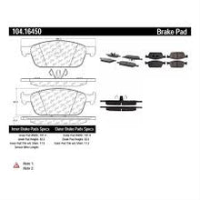 Load image into Gallery viewer, POSIQUIET 13 FORD ESCAPE 1.6L 4WD/2.0L DELUXE PLUS FRONT BRAKE BRAKE PADS, 104.16450 - eliteracefab.com