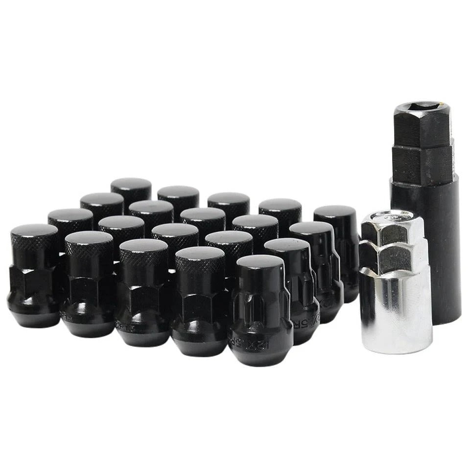 WHEEL MATE MUTEKI SR35 CLOSE END LUG NUTS W/ LOCK SET – BLACK 12×1.25 35MM - eliteracefab.com