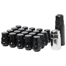 Load image into Gallery viewer, WHEEL MATE MUTEKI SR35 CLOSE END LUG NUTS W/ LOCK SET – BLACK 12×1.25 35MM - eliteracefab.com