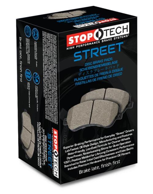 STOPTECH 09-17 BMW 5-SERIES STREET BRAKE PADS W/SHIMS – FRONT, 308.14090 - eliteracefab.com