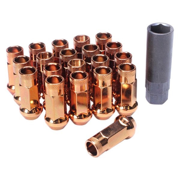 WHEEL MATE MUTEKI SR48 OPEN END LUG NUTS – ORANGE 12×1.25 48MM **SPECIAL** ORDER – MIN ORDER 60 SETS - eliteracefab.com