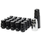 WHEEL MATE MUTEKI SR35 CLOSE END LUG NUTS W/ LOCK SET – BLACK 12×1.50 35MM