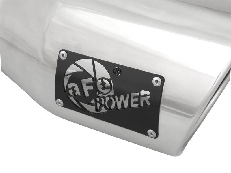 aFe MACH Force-Xp 3in Inlet x 4-1/2in Outlet x 9in Length 304 Stainless Steel Exhaust Tip aFe